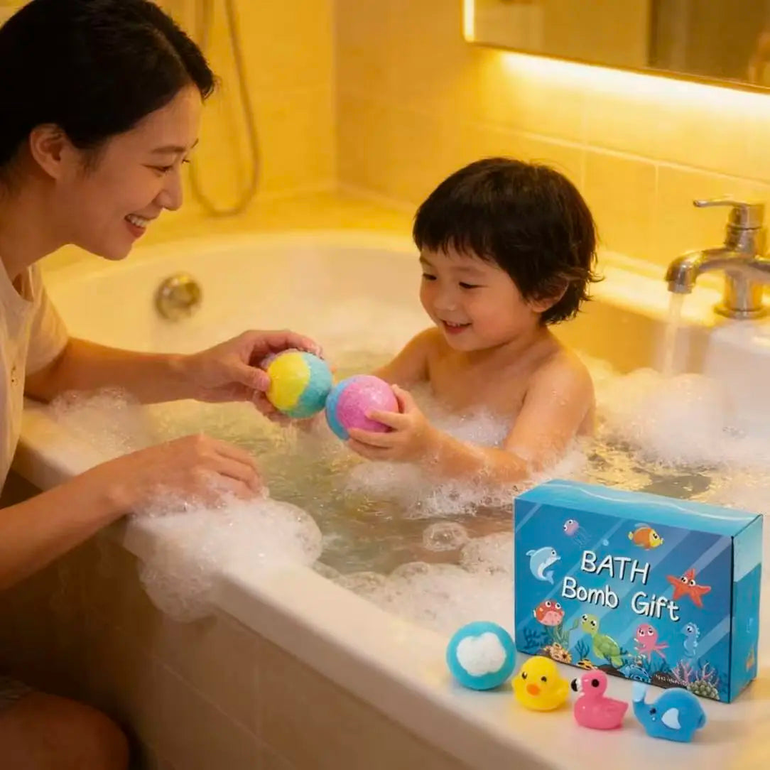 Bombes de bain pour enfants avec surprises printanières, ensemble cadeau de 12 bombes de bain pour enfants, garnitures de panier de Pâques pour garçons et filles, bain moussant avec jouets à l'intérieur pour réparer la peau