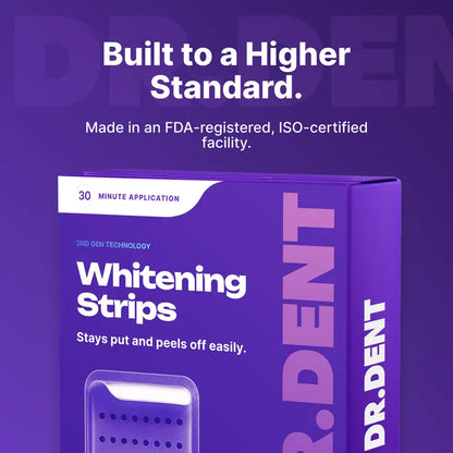 Purple Teeth Whitening Strips - 7/21 Whitening Sessions - Safe for Enamel - Non Sensitive Teeth Whitening - Peroxide-Free
