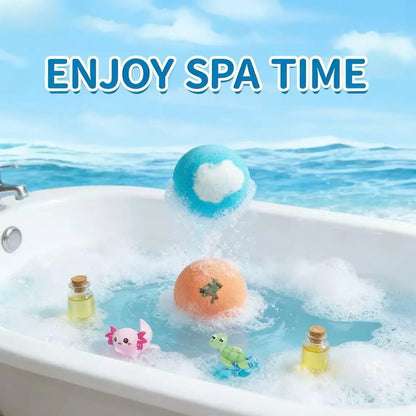 Bombes de bain pour enfants avec surprises printanières, ensemble cadeau de 12 bombes de bain pour enfants, garnitures de panier de Pâques pour garçons et filles, bain moussant avec jouets à l'intérieur pour réparer la peau