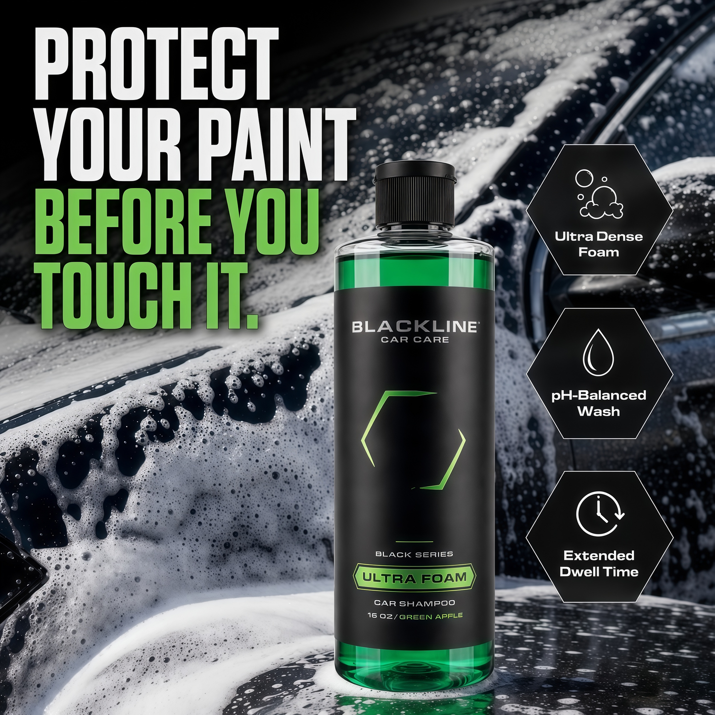 BLACKOUT KIT All-in-One Car Wash Kit for Home Detailing with Foam Cannon, Bucket, Wheel Cleaner, Tire Shine, Glass Cleaner, Towels & Brushes