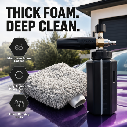 BLACKOUT KIT All-in-One Car Wash Kit for Home Detailing with Foam Cannon, Bucket, Wheel Cleaner, Tire Shine, Glass Cleaner, Towels & Brushes