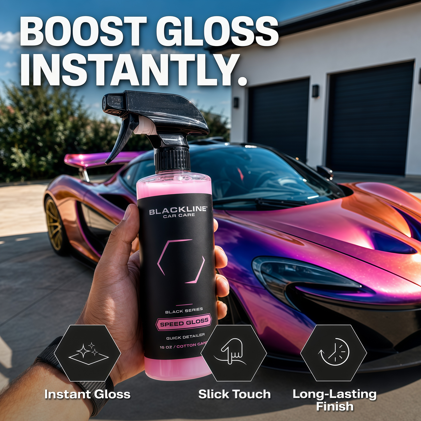 BLACKOUT KIT All-in-One Car Wash Kit for Home Detailing with Foam Cannon, Bucket, Wheel Cleaner, Tire Shine, Glass Cleaner, Towels & Brushes