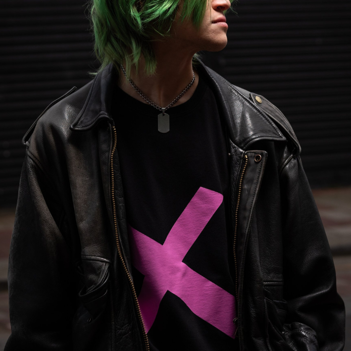 Oversized Cross T-Shirt Pink
