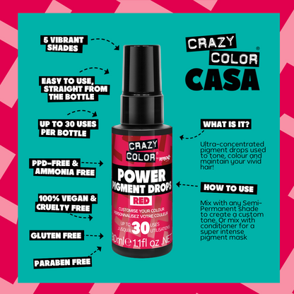 Power Pigment Set Red
